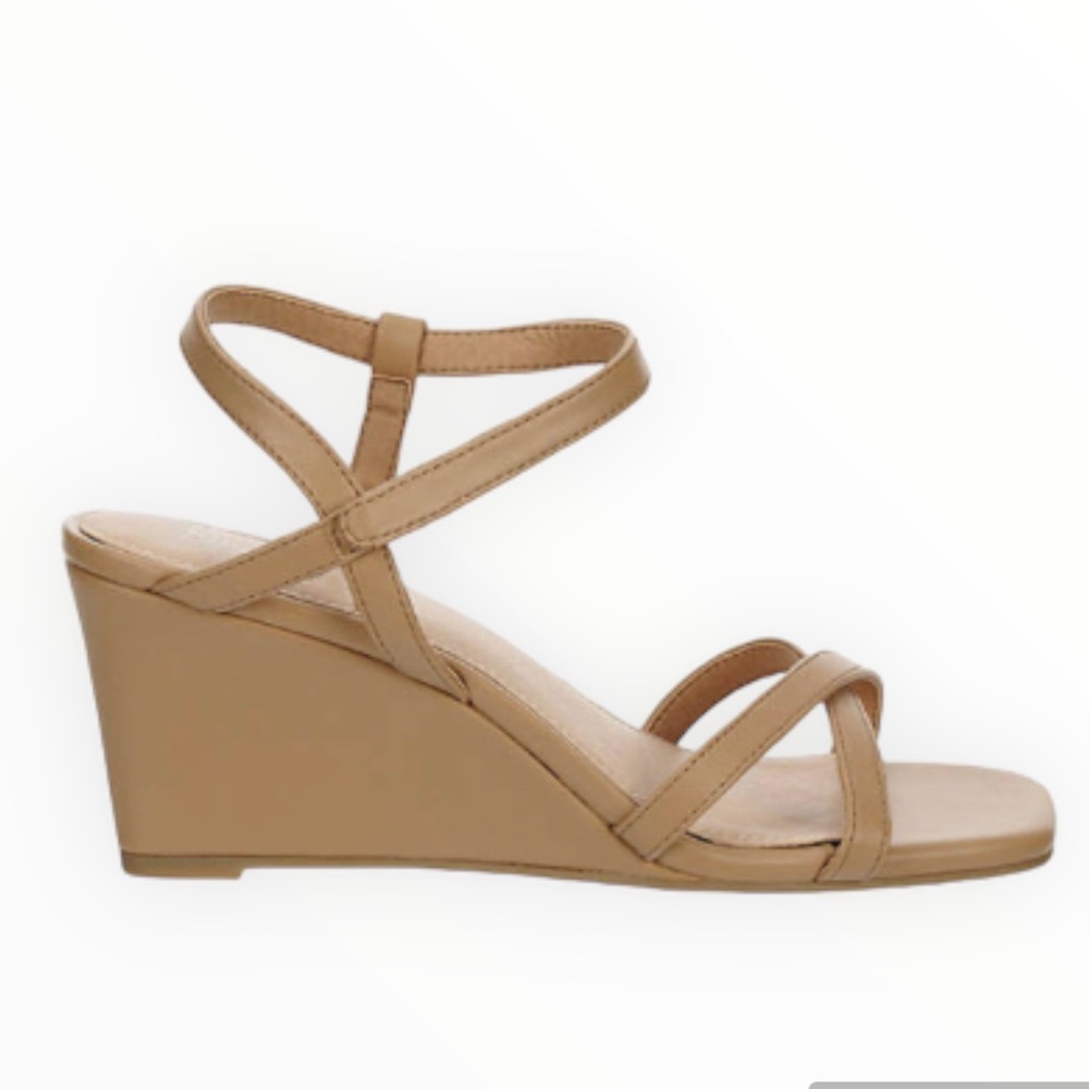 Michael By Michael Shannon Lulu Beige Wedge Sandals